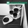 Kesseboehmer - LeMans II ARENAplus style, pravý, Chróm / Biely (VAR ROZTEC 600 mm)