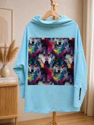 Novinka na e-shopu! 🐺 Dnes jsem přidala další variantu mikiny s panelem, a to jsou VLCI🖤. Můžete ji mít na modré nebo...
