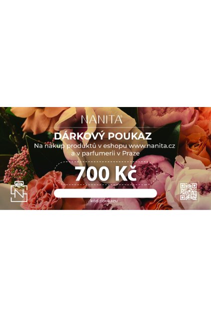 Dárkový poukaz NANITA 700 Kč