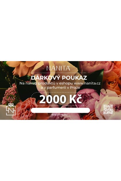 Dárkový poukaz NANITA 2000 Kč