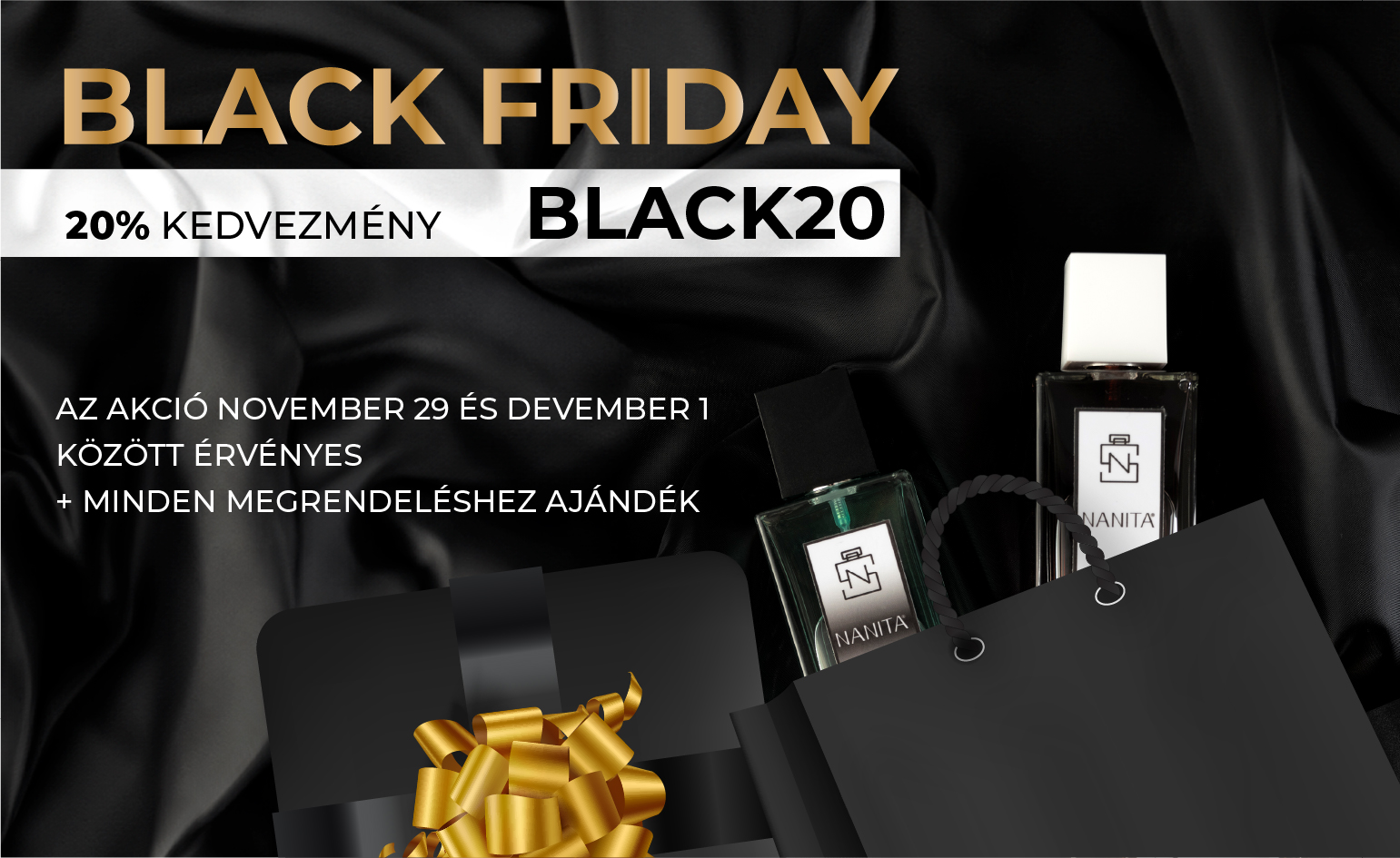 Black Friday: 20% Kedvezmény 🎉