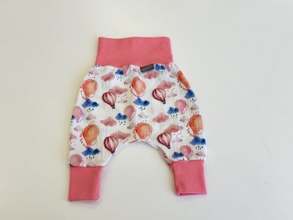 Baggy rostoucí kalhoty - mušelín - balonky