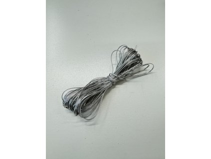 stužka stříbrná 8m svazek k adventnímu kalendáři