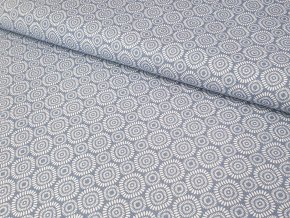 platno modre kulate ornamenty
