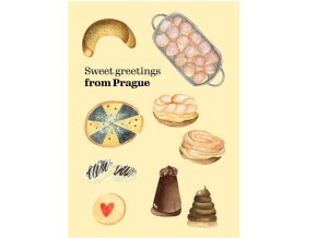 pohlednice sweet greetings from prague