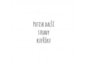 potisk další strany kufříku (potisk strany zadní strana)