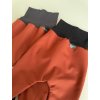 Softshellové rostoucí kalhoty / baggy - terakota - šedý/černý náplet