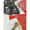 Adventní kalendář - DIY sada - materiál a návod na výrobu - červený