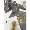 Adventní kalendář - DIY sada - materiál a návod na výrobu - šedý