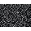 Bavlněné plátno - černé s bílými puntíky 299
