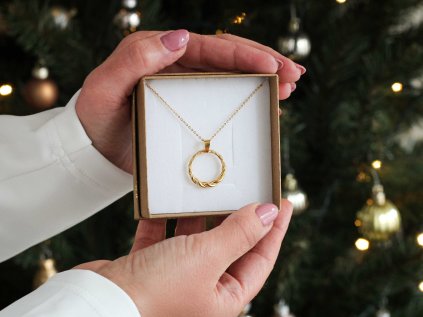 Náhrdelník Spojení - Ag925 s 24kt zlatem