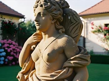 impregnace pískovce ochrání sochy a kamenné prvky před erozí a mechem