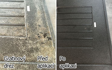 odstranění vodního kamene z granitového dřezu