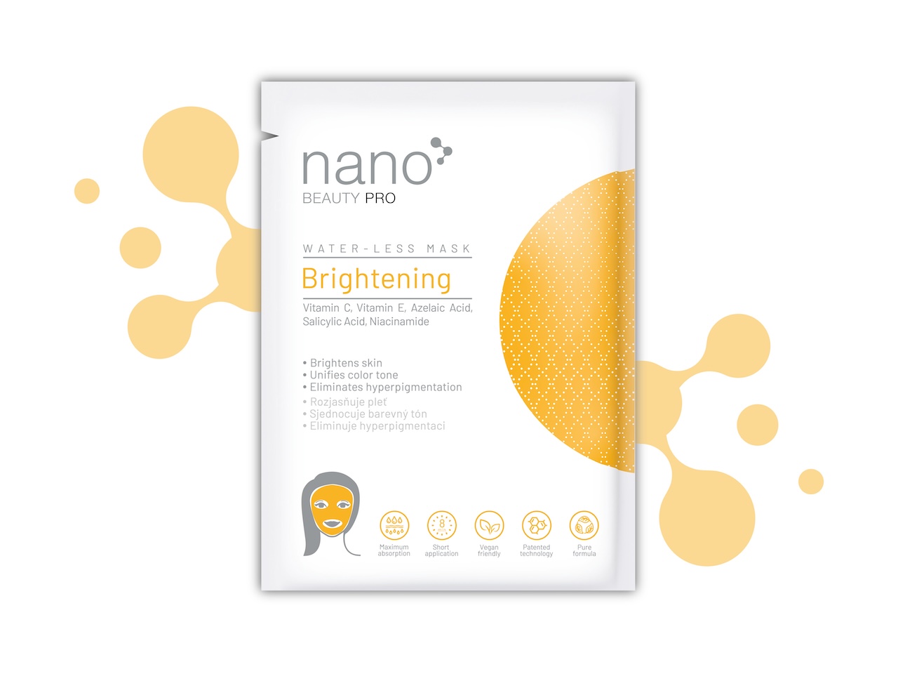 nanoBeauty Rozjasňující pleťová maska