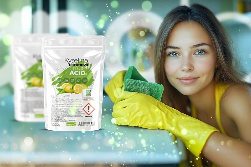 Domáce upratovanie s kyselinou citrónovou: Prírodná cesta k dokonalej čistote