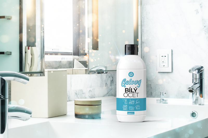 Náš nový gelový bílý ocet drží, kde je třeba!🔥