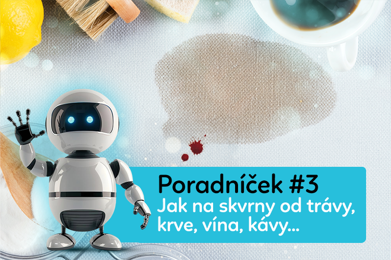 Poradníčkův tip #3: Ako sa zbaviť škvŕn od vína, trávy, kávy a krvi bez chémie