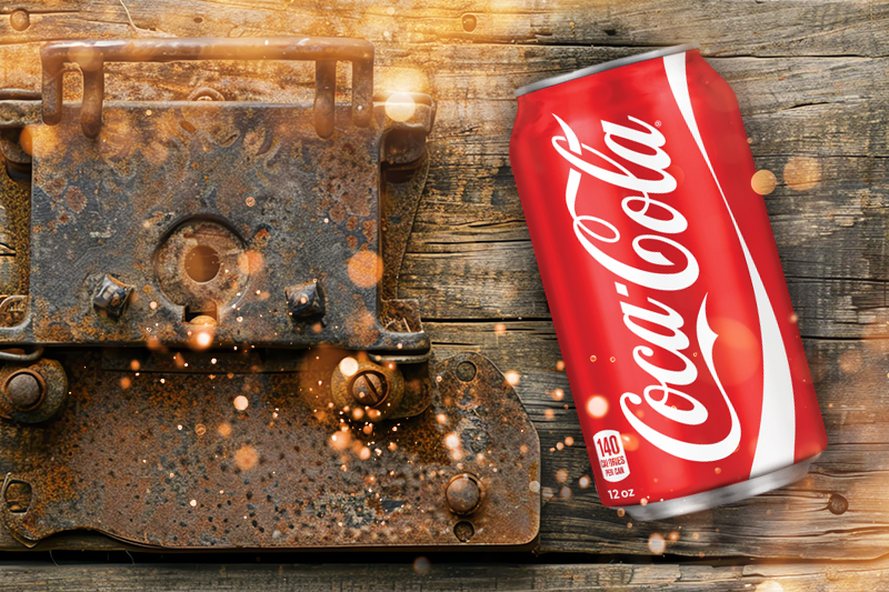 Ako odstrániť hrdzu Coca-Colou?