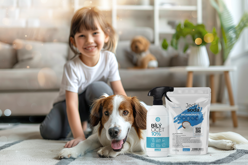 Jak uklízet v domácnosti se zvířaty – bezpečně, účinně, bez toxických čističů