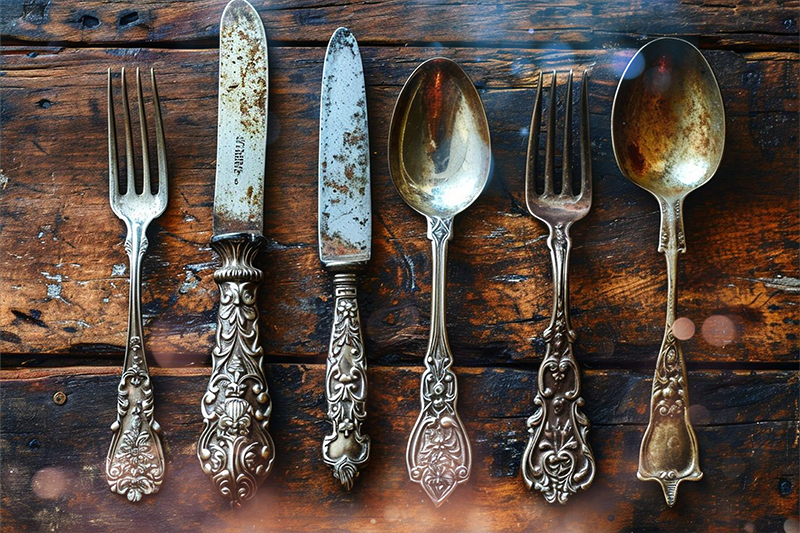 Jak vyčistit zašlé příbory?