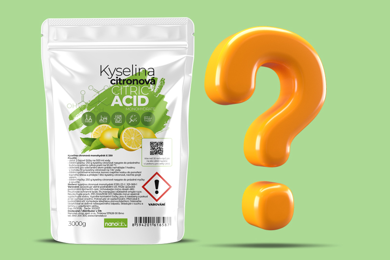 Je kyselina citronová bezpečná na úklid?