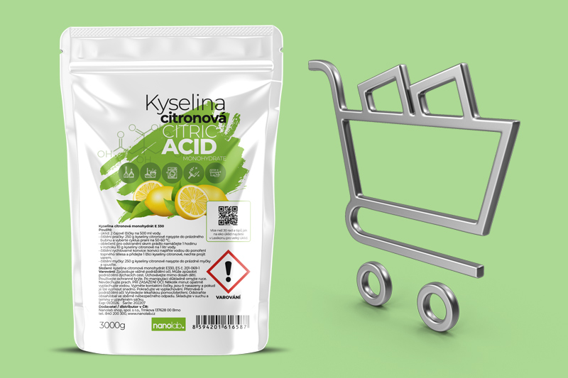 Kolik stojí kyselina citronová na úklid?