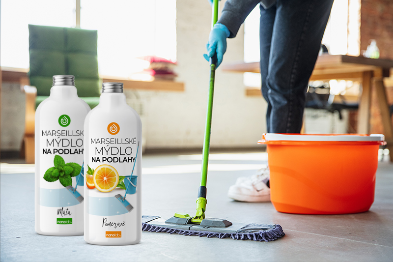 Marseillské podlahové mýdlo je zhotovené z prírodných surovín