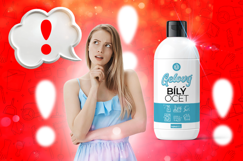 Na co nepoužívat gelový bílý ocet?