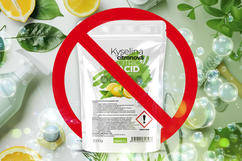 Na co nepoužívat kyselinu citronovou?