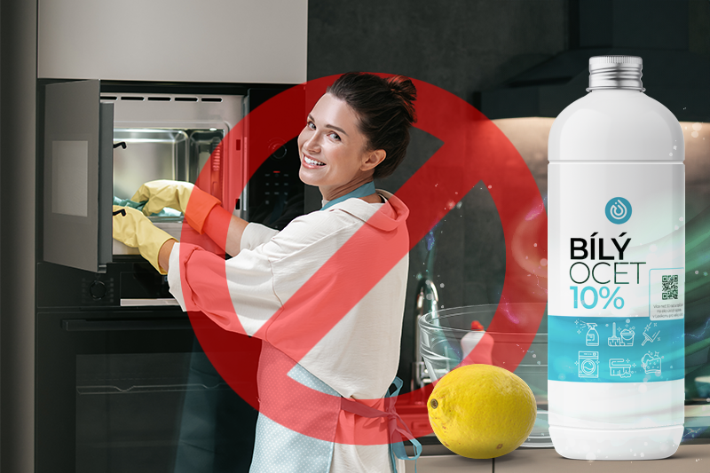 Prečo by ste nikdy nemali dávať biely ocot do mikrovlnky