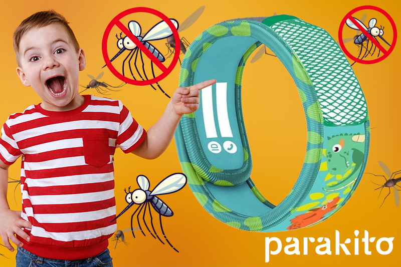 Dinosaurie repelentný náramok pre deti bojuje proti komárom a kliešťom