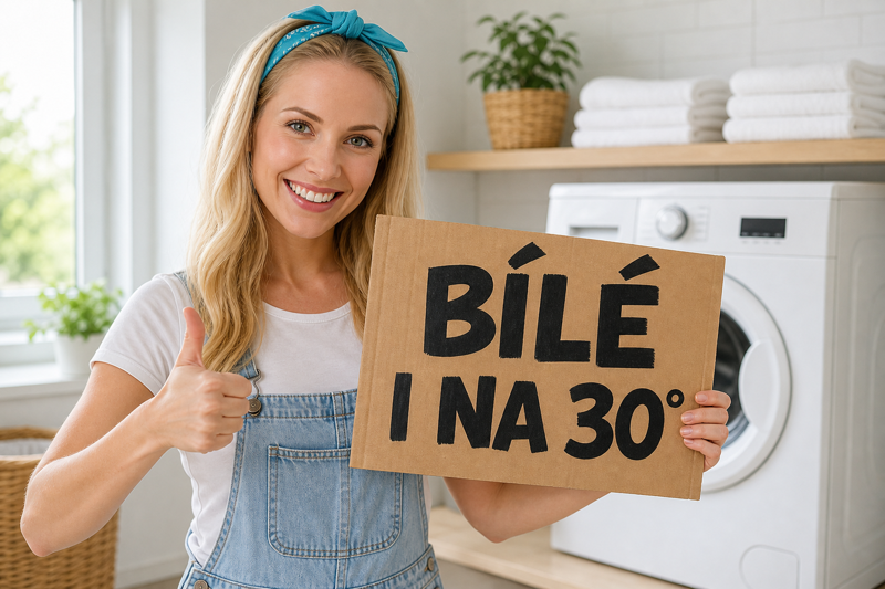 Bílé prádlo i na 30 °C? Kdy sáhnout po perkarbonátu PLUS místo obyčejného