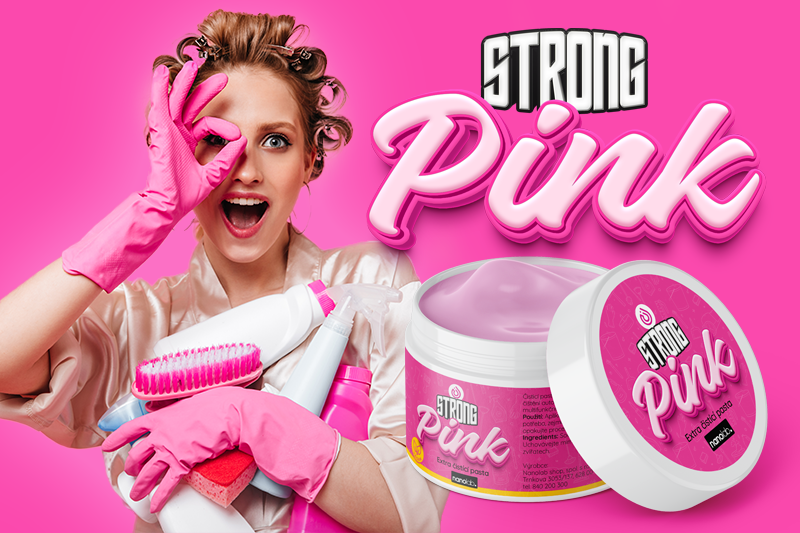 Zázračná pasta Strong PINK: Změní navždy způsob, jakým uklízíte!