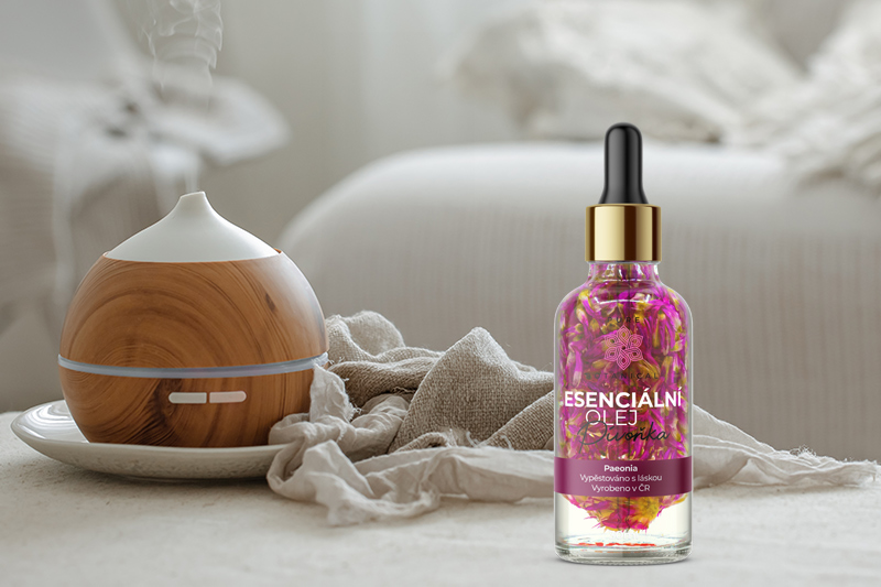 Esenciálny olej pivonka má upokojujúce a relaxačné účinky