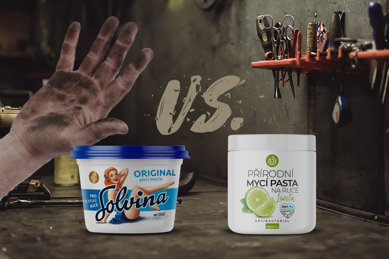 Solvina vs. Prírodná umývacia pasta