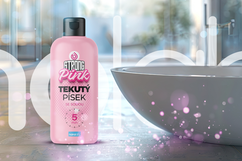 Tekutý písek se sodou: Revoluce v čištění koupelen