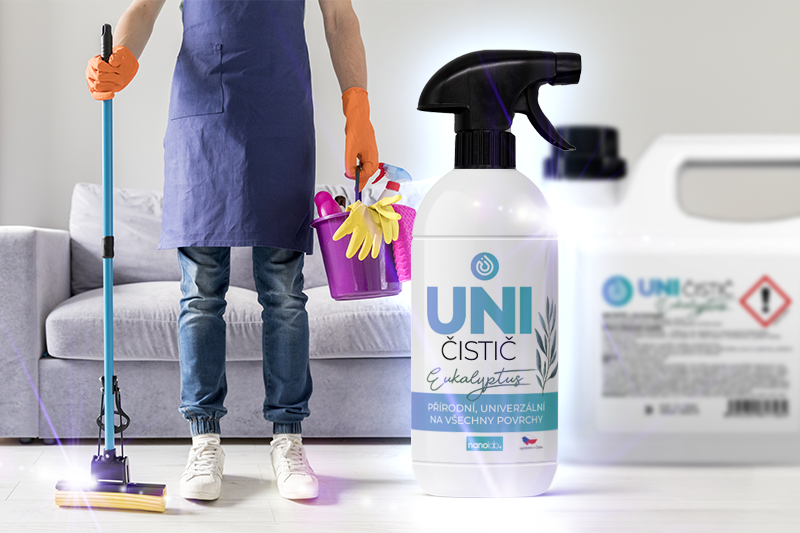 Už vás nebaví dýchat chemikálie při úklidu? 😷🌿UNI čistič Eukalyptus je řešení