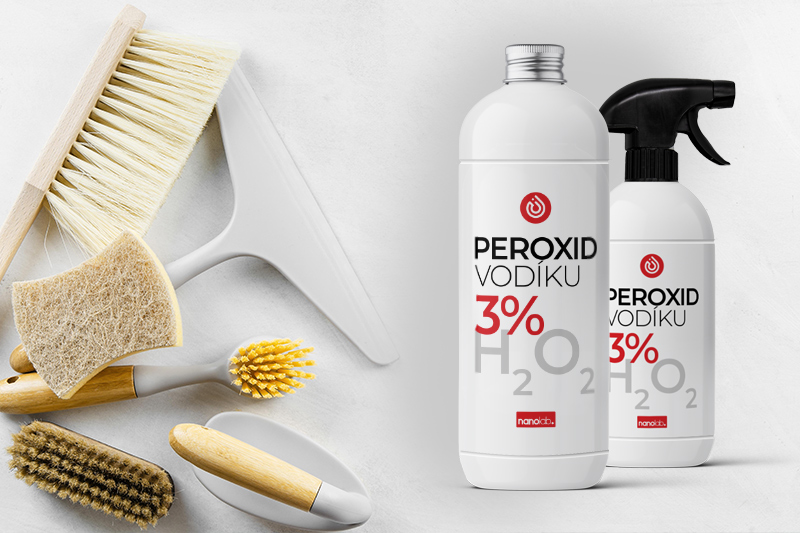 Ako si pripraviť vlastné čistiace prostriedky s peroxidom vodíka