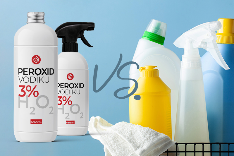 Peroxid vodíka vs. chemické čistiace prostriedky: Čo je lepšie pre vašu domácnosť?
