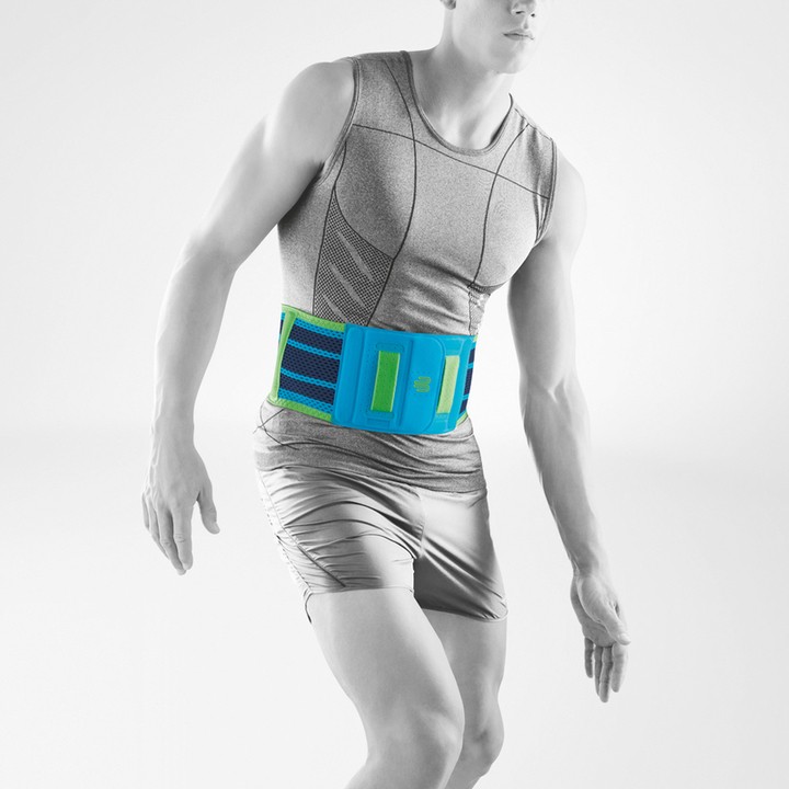 Bauerfeind Sports Back Support - Sportovní bederní pás Barva: Modrá, Velikost: XL