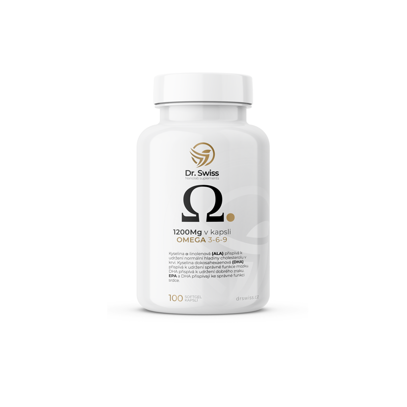 Dr. Swiss Omega 3-6-9 100 kapslí