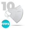 10 x Český bezpečný nano respirátor FFP3 biely