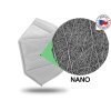 NANO RESPIRÁTOR NANOSAFE LIGHT FFP2 BEZ FLUORU - bílý - 30+10ks ZDARMA