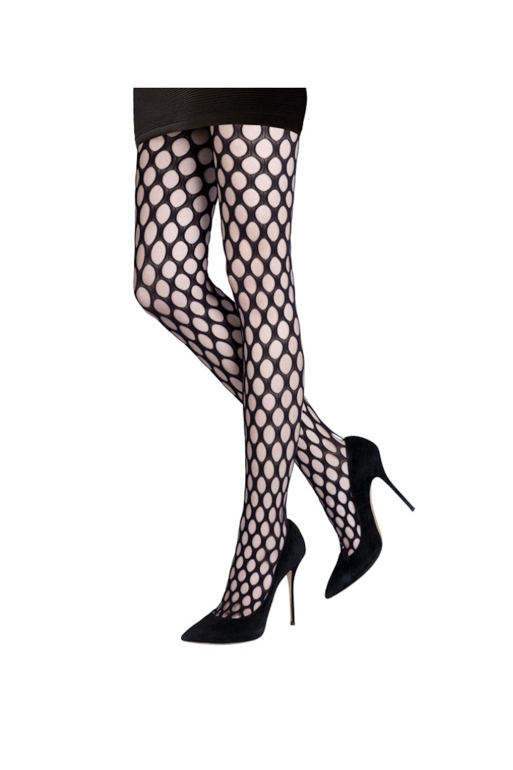 Emilio Cavallini Large Fishnet Tights White S/M