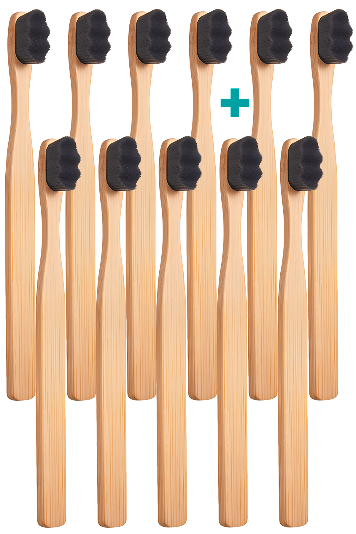 MAXI PACK 8+3 Ultrajemný zubní kartáček Nanosmile Eco Black