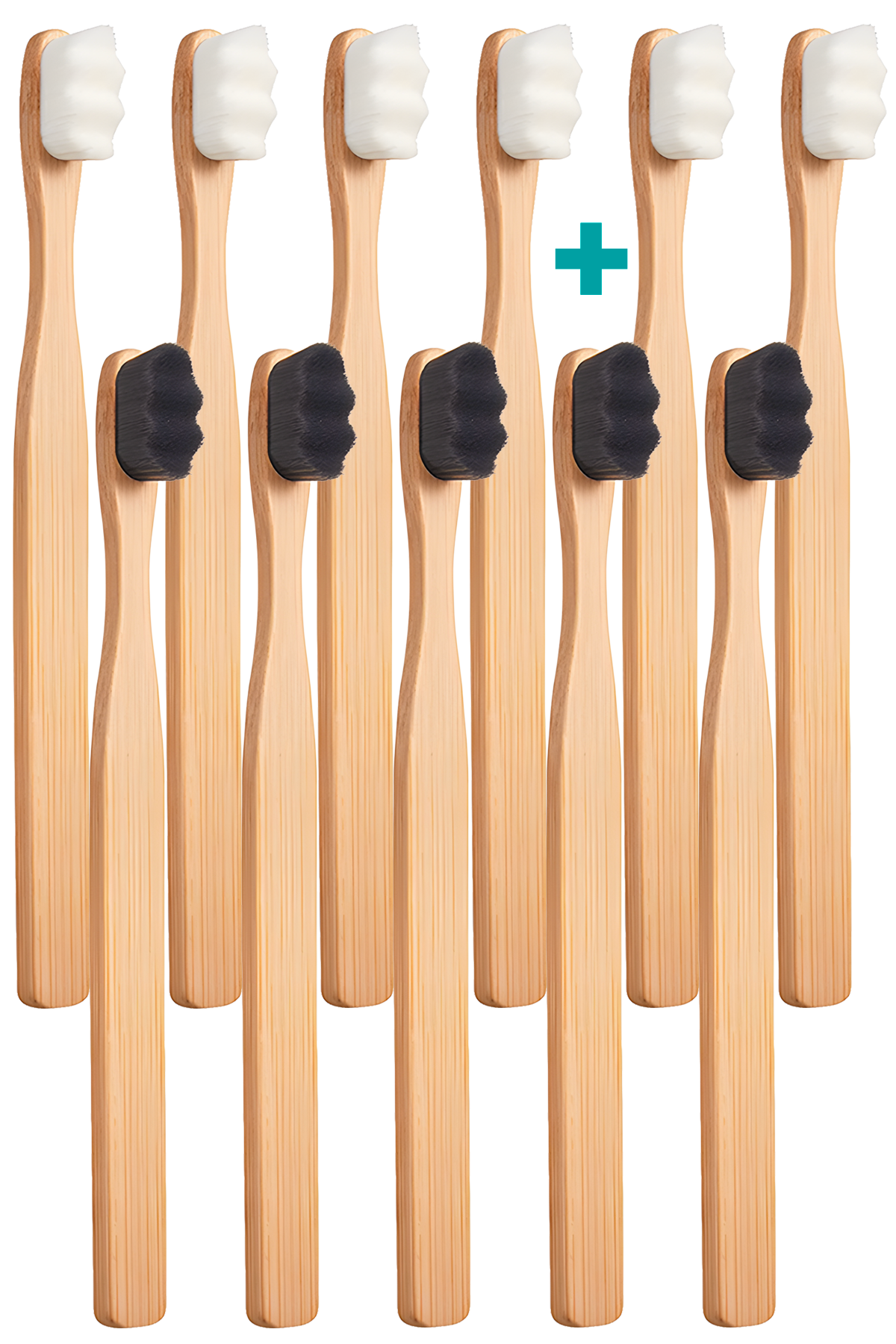 MAXI PACK 8+3 Ultrajemný zubní kartáček Nanosmile Eco Black&White