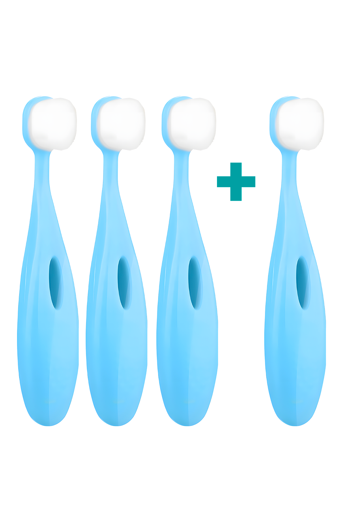 3+1 Ultrajemný dětský kartáček Nanosmile Kids Blue