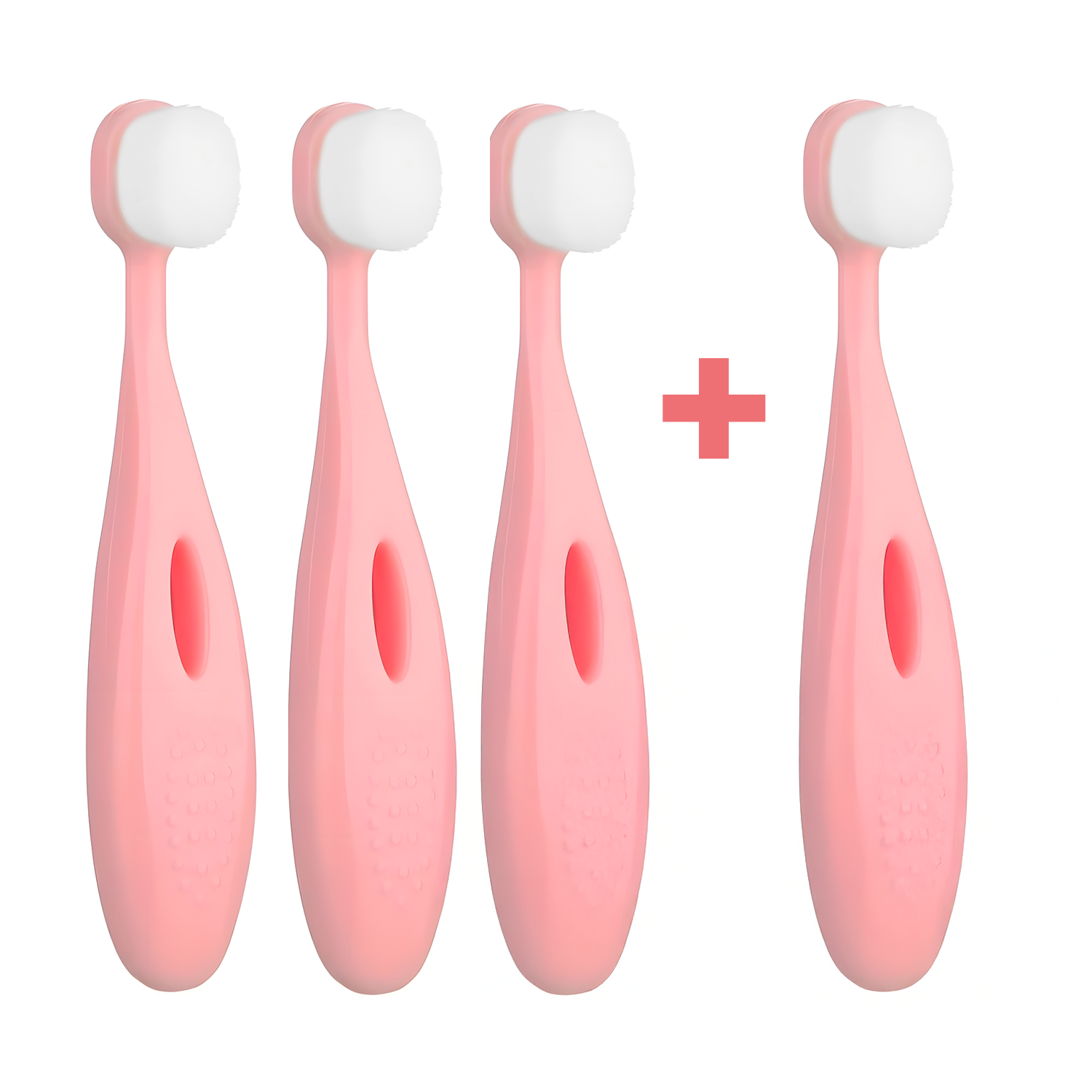 3+1 Ultrajemný dětský kartáček Nanosmile Kids Pink