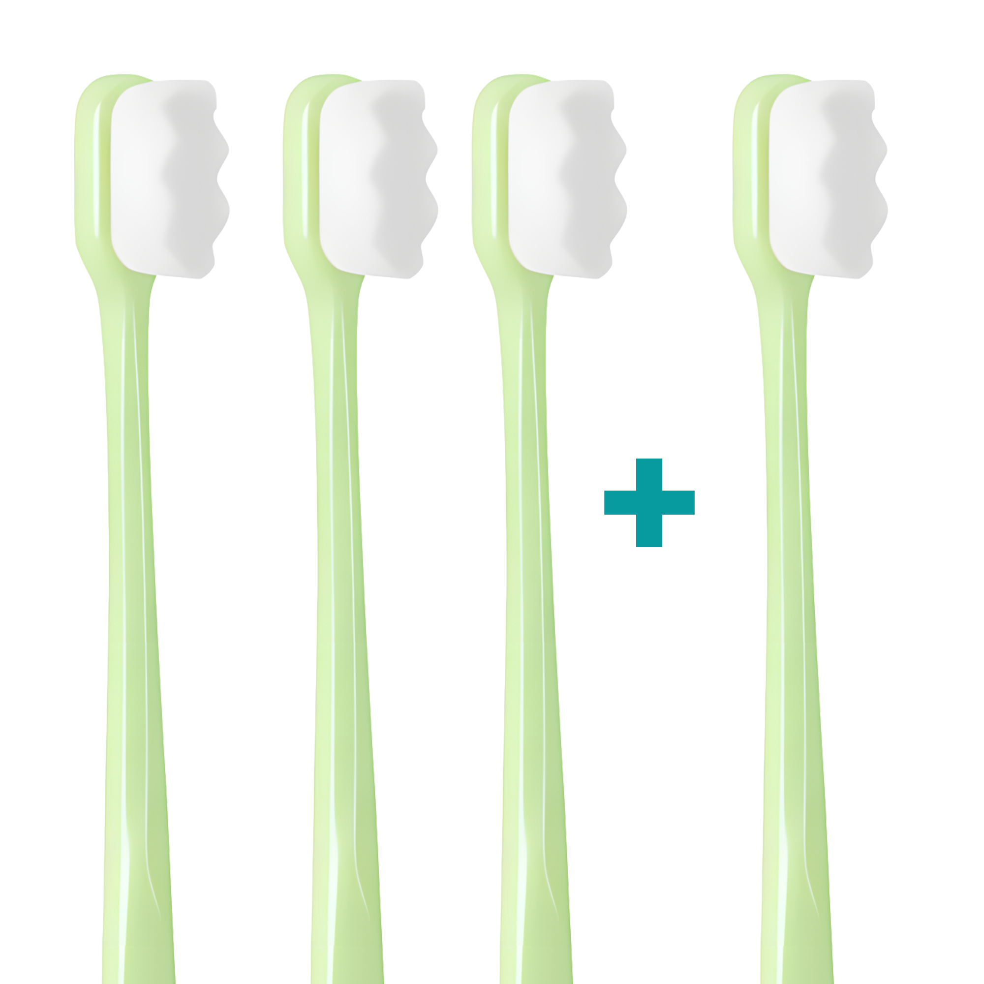 3+1 Ultrajemný zubní kartáček Nanosmile Green