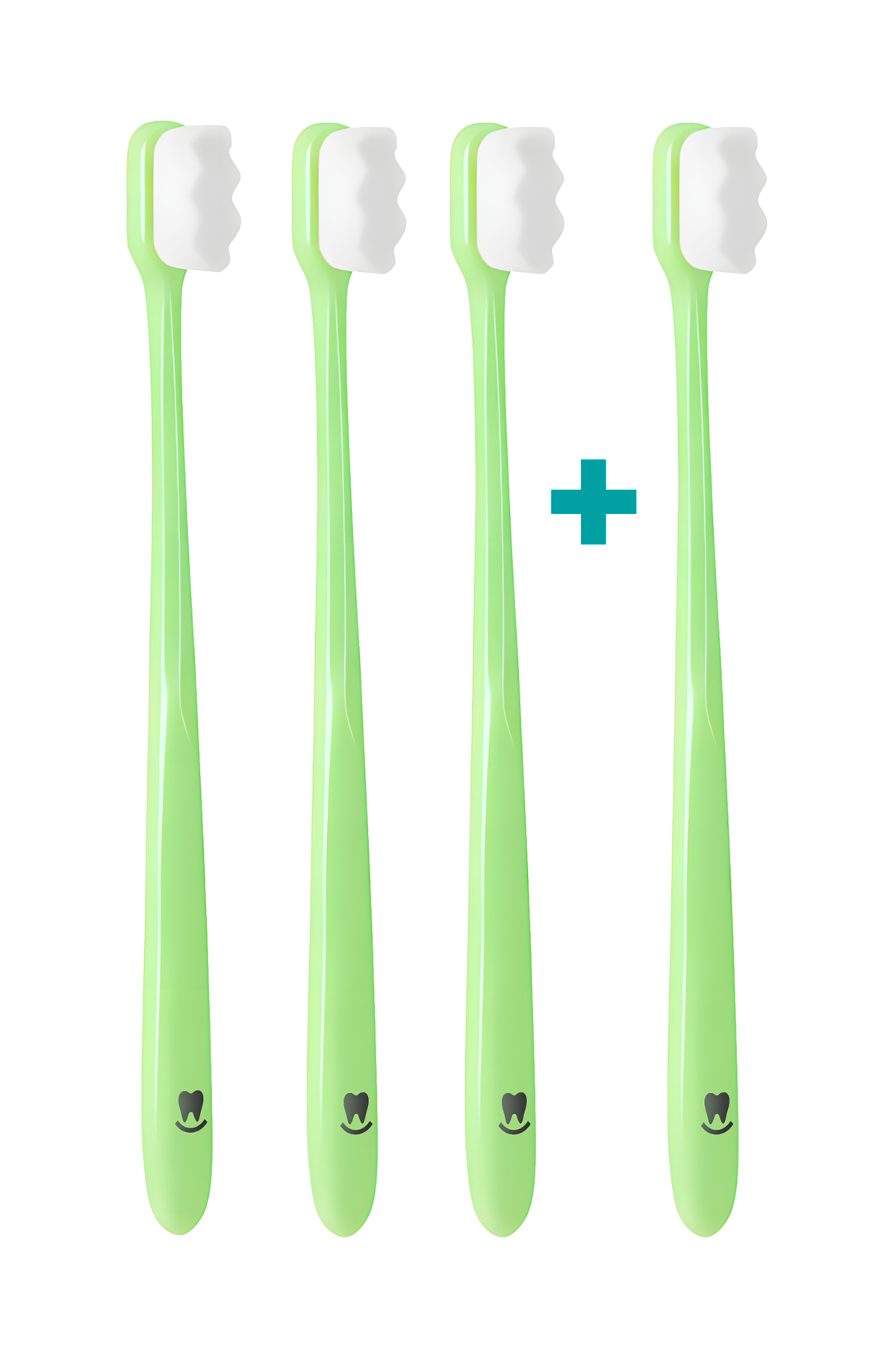 3+1 Ultrajemný zubní kartáček Nanosmile Green